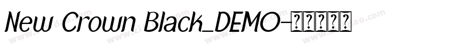 New Crown Black_DEMO字体转换